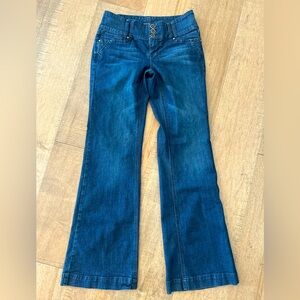 White House Black Market wide leg flare jean